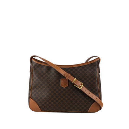 CELINE Macadam Blason Shoulder bag Hobobag Brown Vintage mtbfvr