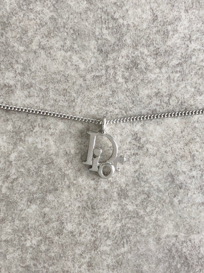 Christian Dior Logo Motif Bracelet Silver Vintage dcipgd