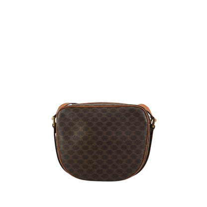CELINE Macadam Blason Shoulder bag Brown Vintage aj8afn