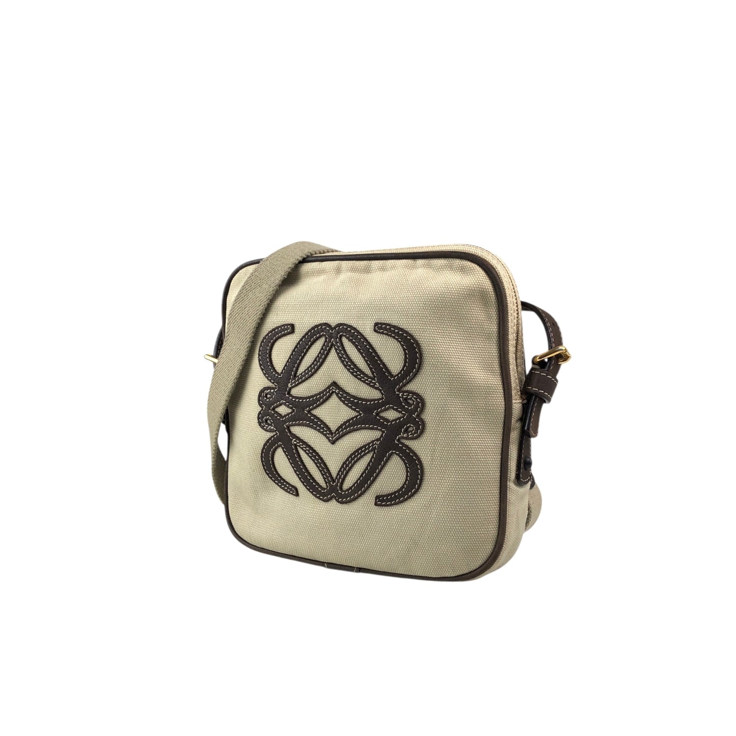 LOEWE Anagram Shoulder bag Beige Vintage skbtbz