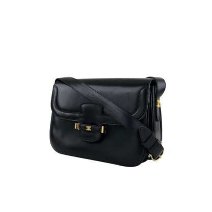 CELINE Blason Shoulder bag Black Vintage ikbdre
