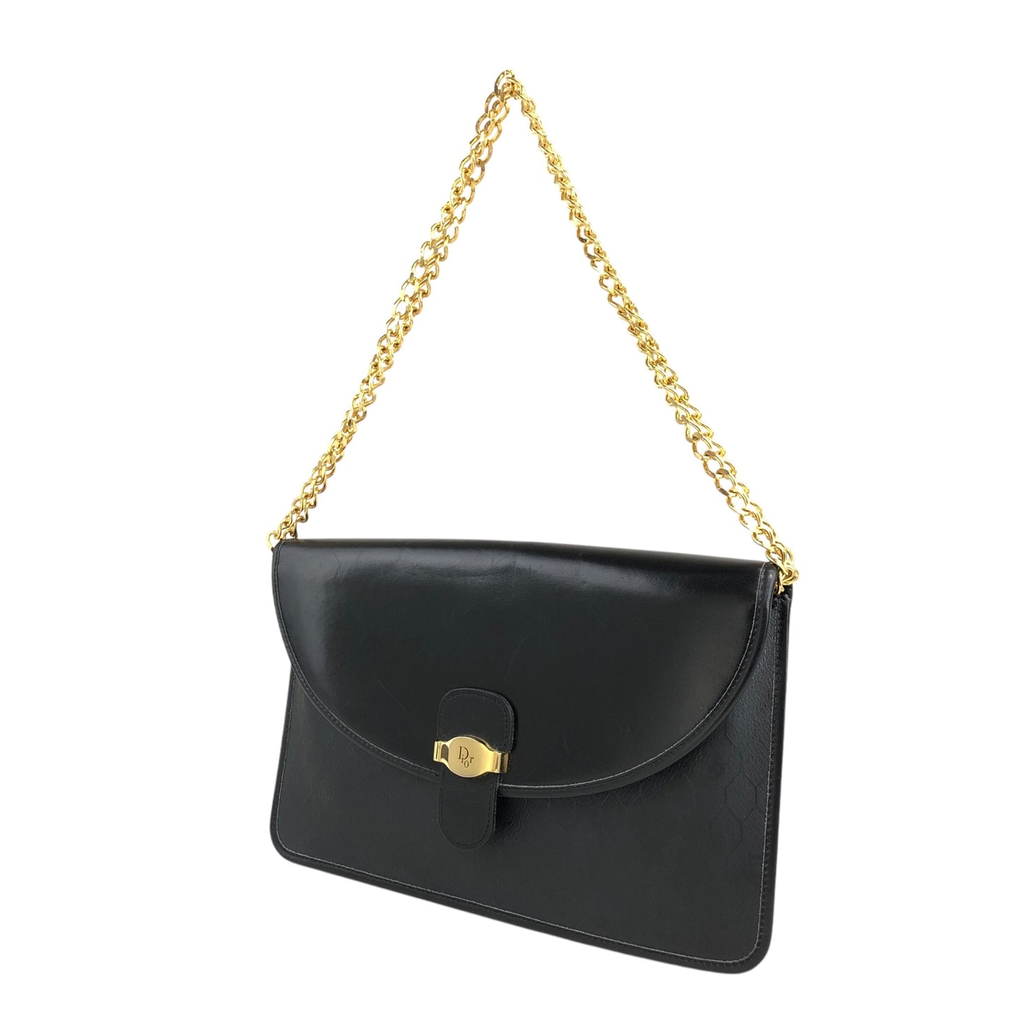 Christian Dior Chain Shoulder bag Black Vintage rvvx2n