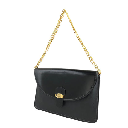 Christian Dior Chain Shoulder bag Black Vintage rvvx2n