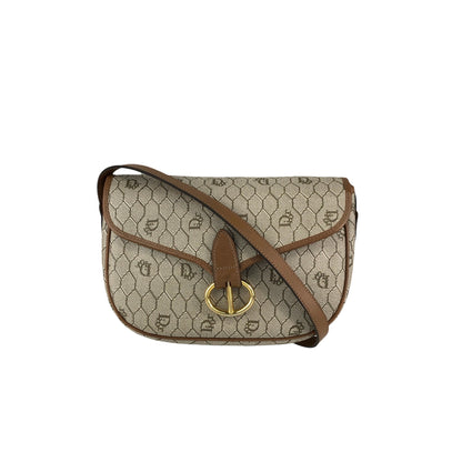 Christian Dior Honeycomb Pattern Shoulder bag Beige Vintage wvwdbt