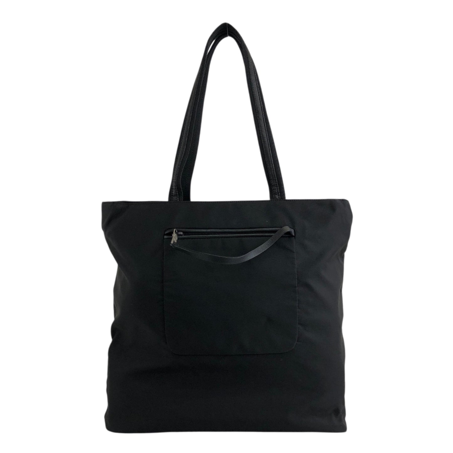 PRADA Tessuto Triangle Logo Totebag Black Vintage 885ief