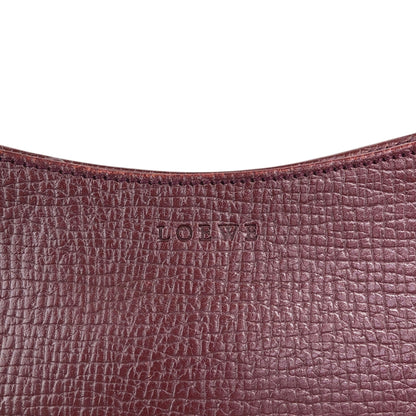 LOEWE Logo Embossed Small Handbag Bordeaux Vintage d75auv