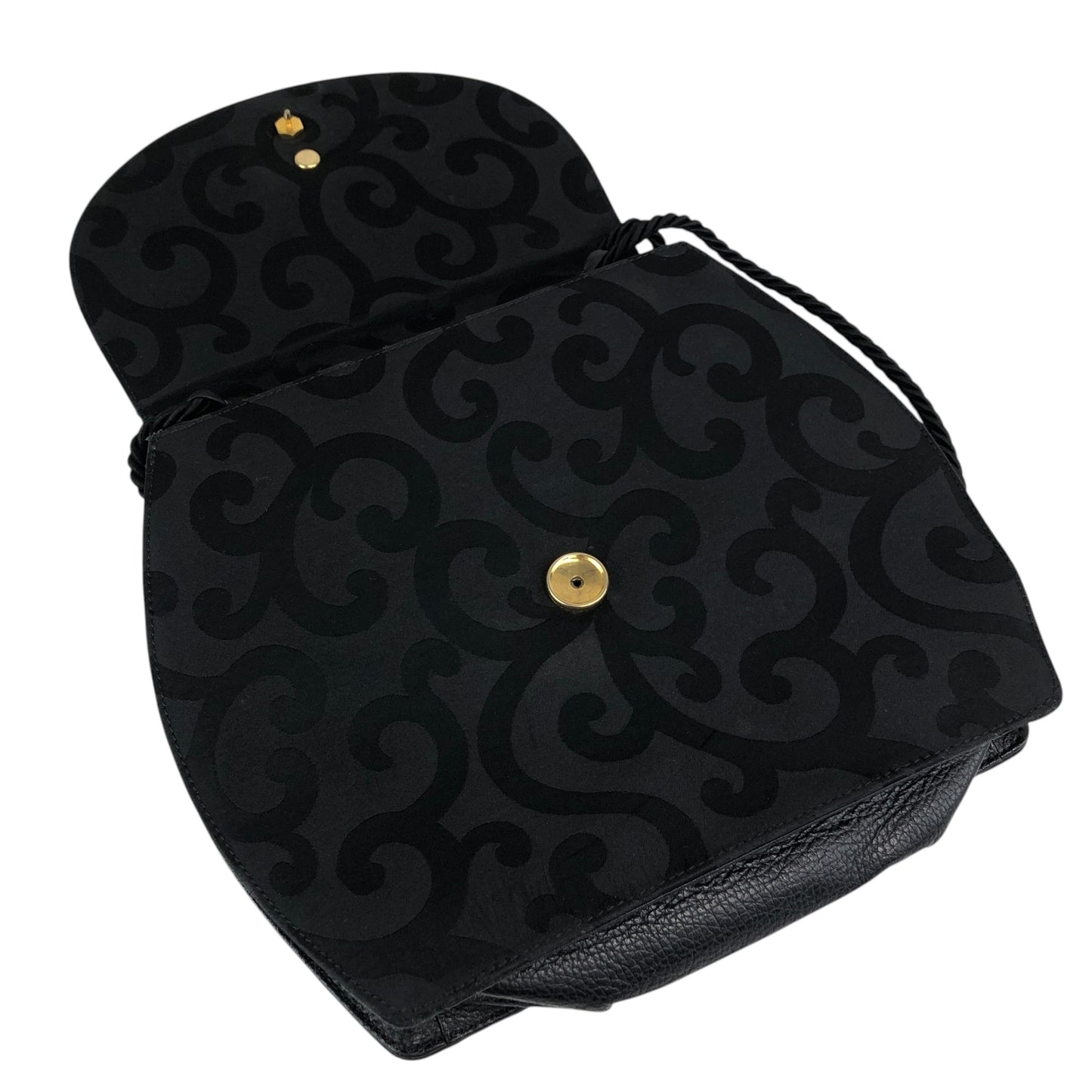Yves Saint Laurent YSL Logo Shoulder bag Black Vintage dw4znj