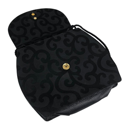 Yves Saint Laurent YSL Logo Shoulder bag Black Vintage dw4znj