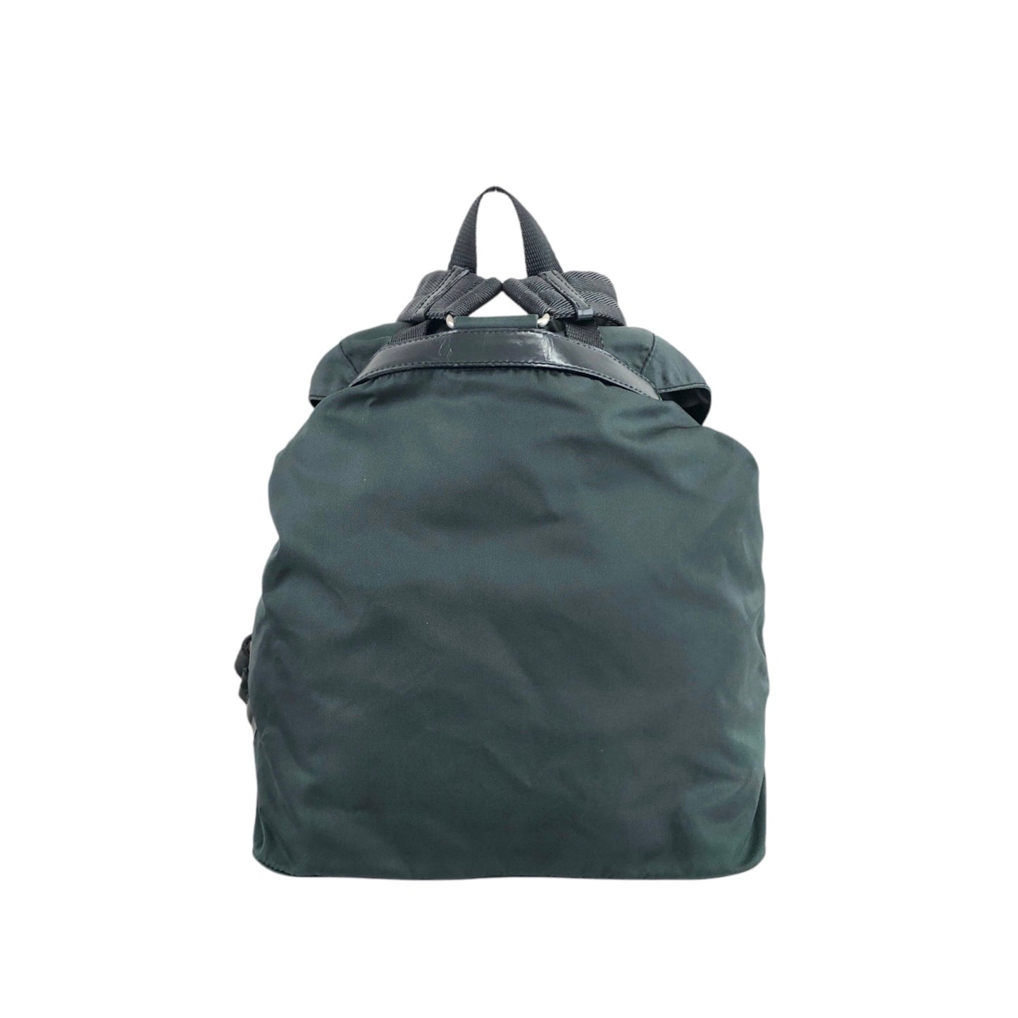 PRADA Tessuto Triangle Logo Bucket bag Green Vintage nxdhfi