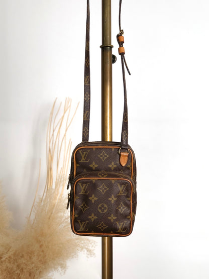 LOUIS VUITTON Monogram Shoulder bag Brown Vintage zvucr2