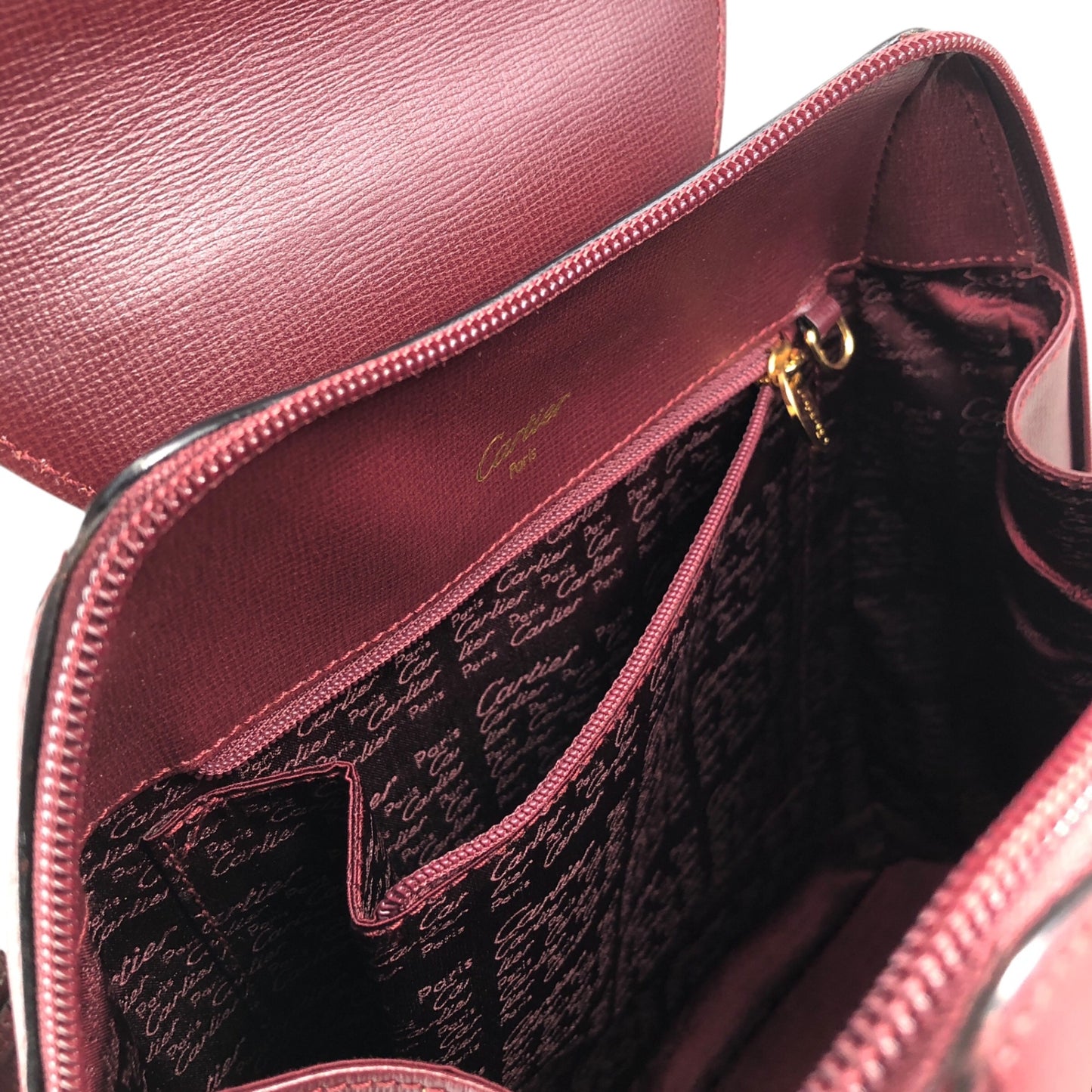 Cartier Turn Lock Backpack Bordeaux Vintage txrxit