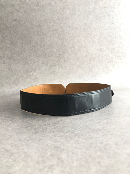 CELINE Horse Bit Belt Black Vintage 3xm745