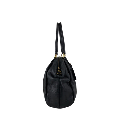 PRADA Logo Handbag Totebag Black Vintage 7zspmn