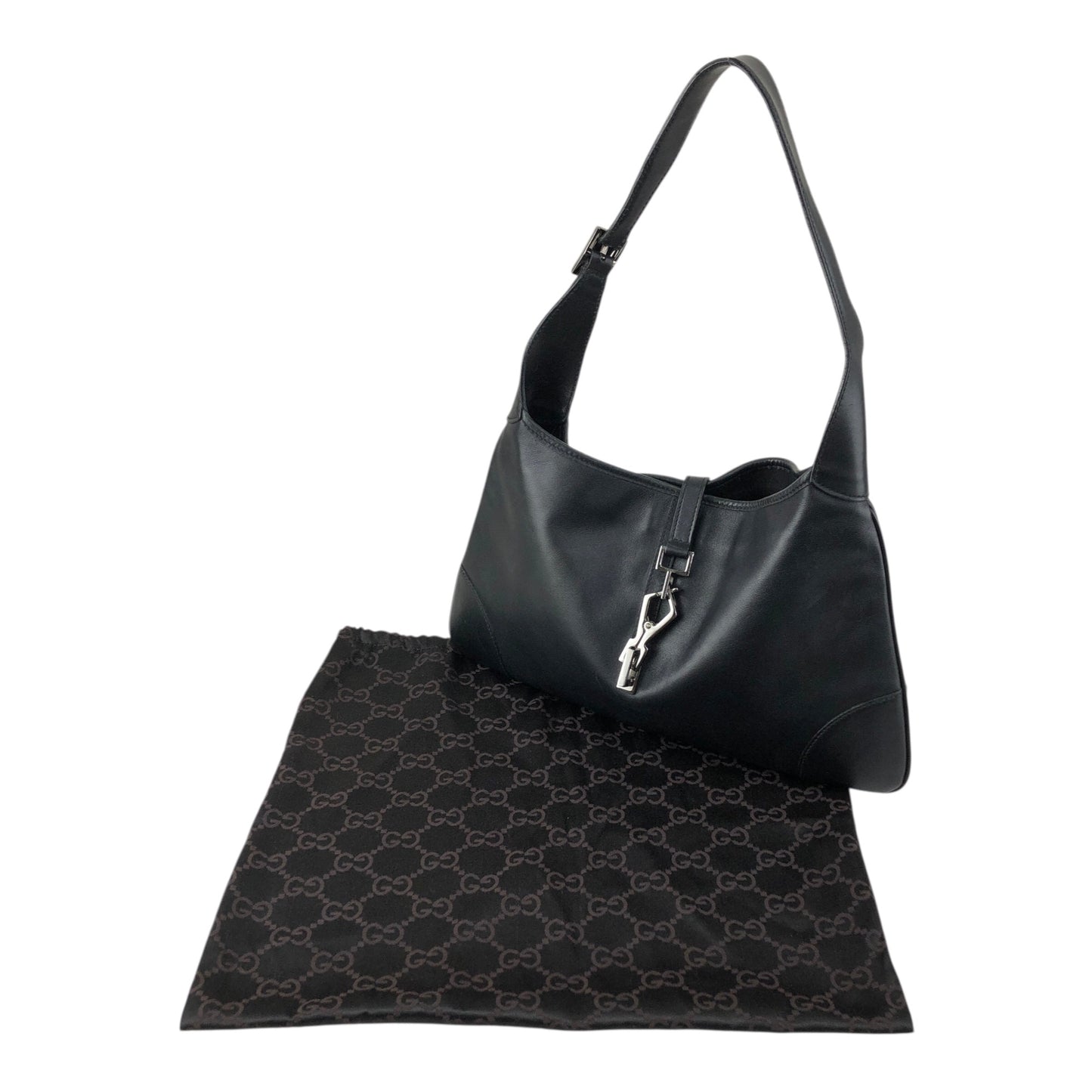 GUCCI Jackie Shoulder bag Black Vintage zv8n2e