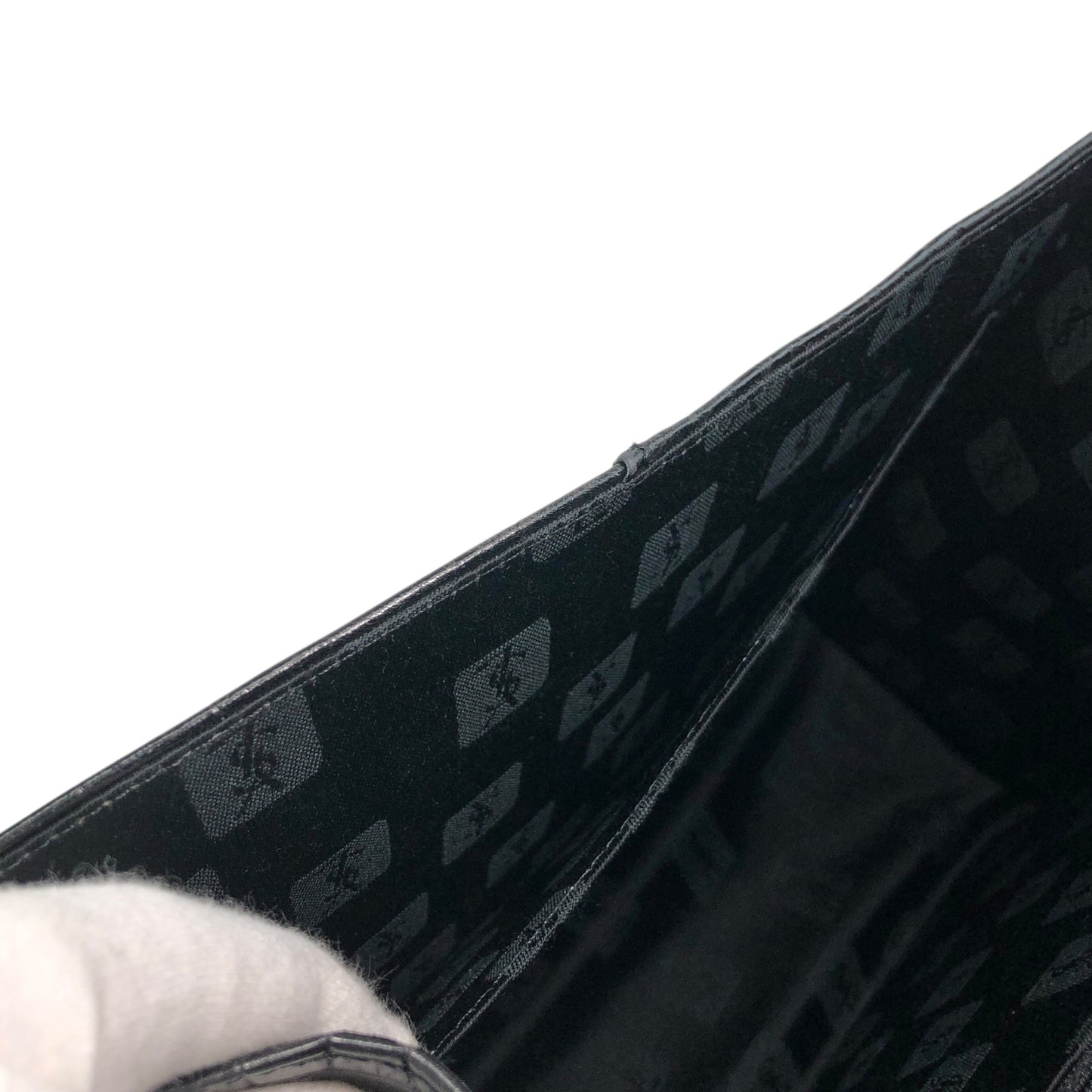 Yves Saint Laurent YSL Charm Handbag Black Vintage dxsc3k
