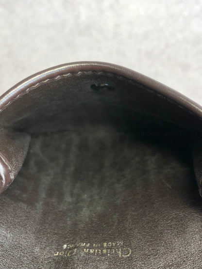 Christian Dior Trotter Coin Purse Brown Vintage 7yu3h7