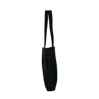 PRADA Tessuto Triangle Logo Handbag Totebag Black Vintage jsx3zw