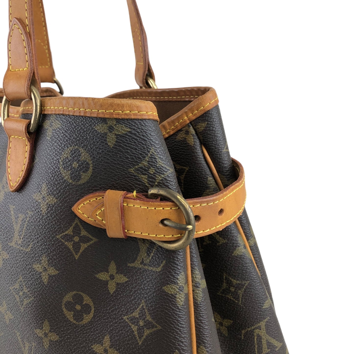 LOUIS VUITTON Monogram Handbag Brown M51154 Vintage y6xita