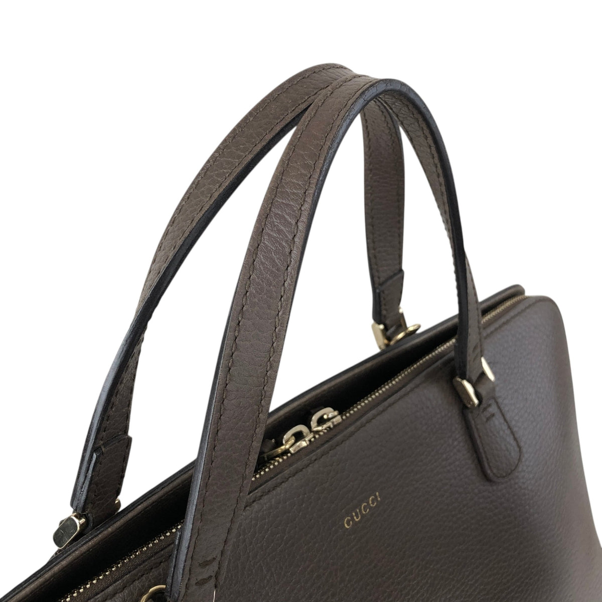 GUCCI Interlocking Two-way Handbag Shoulder bag Brown Vintage 8v35mj