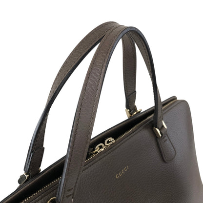 GUCCI Interlocking Two-way Handbag Shoulder bag Brown Vintage 8v35mj