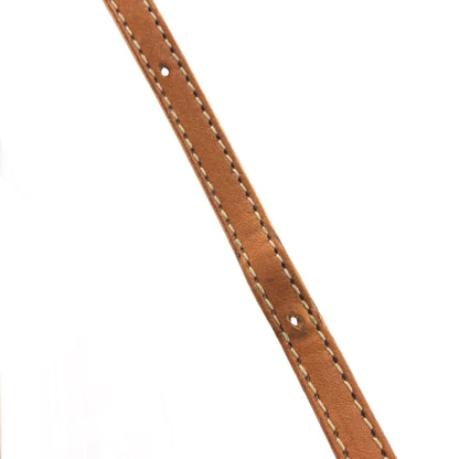 CELINE Macadam Blason Logo Motif  Front Zipper Shoulder bag Beige Vintage u8nhjb