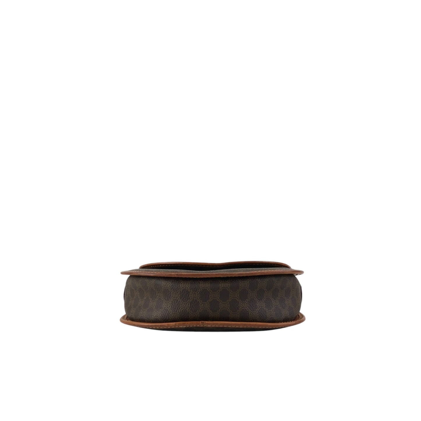 CELINE Macadam Blason Shoulder bag Brown Vintage ezwy2j