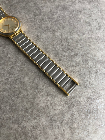 Yves Saint Laurent YSL Logo Quartz Watch Silver 2200-228481 TA Vintage yis3b6