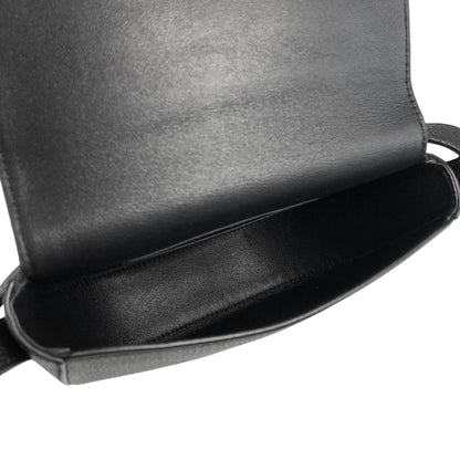 Salvatore Ferragamo Gancini Shoulder bag Black Vintage da8ayc