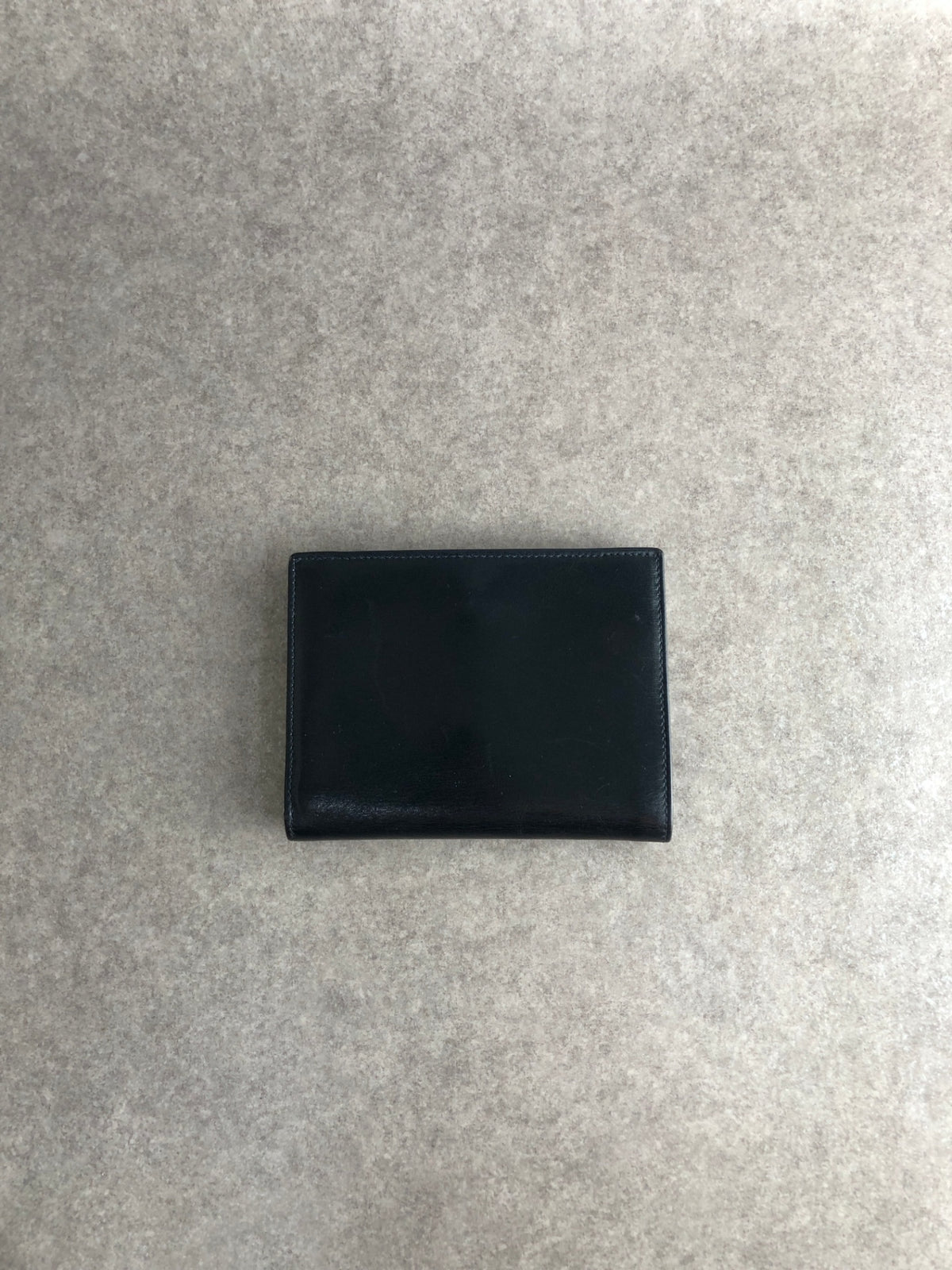GUCCI Horseshoe Folded Wallet Dark Navy Vintage cvie2b