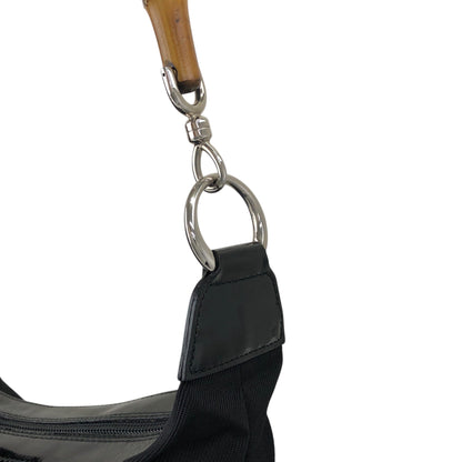 GUCCI Bamboo Shoulder bag Black Vintage vubsbu