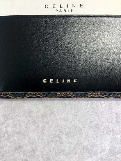 CELINE Macadam Folded Wallet Black Vintage 7fbb7k