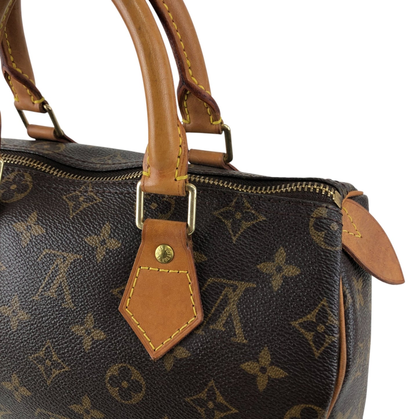 LOUIS VUITTON Monogram Small Boston bag Handbag Brown Vintage szn2aw