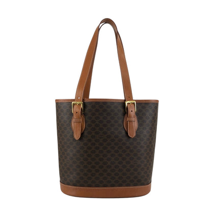 CELINE Macadam Blason Totebag Brown Vintage 4gjmmr