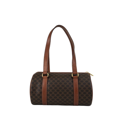CELINE Macadam Blason Shoulder bag Brown Vintage us8d3n