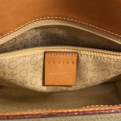 CELINE Macadam Backpack White Vintage w8wdat