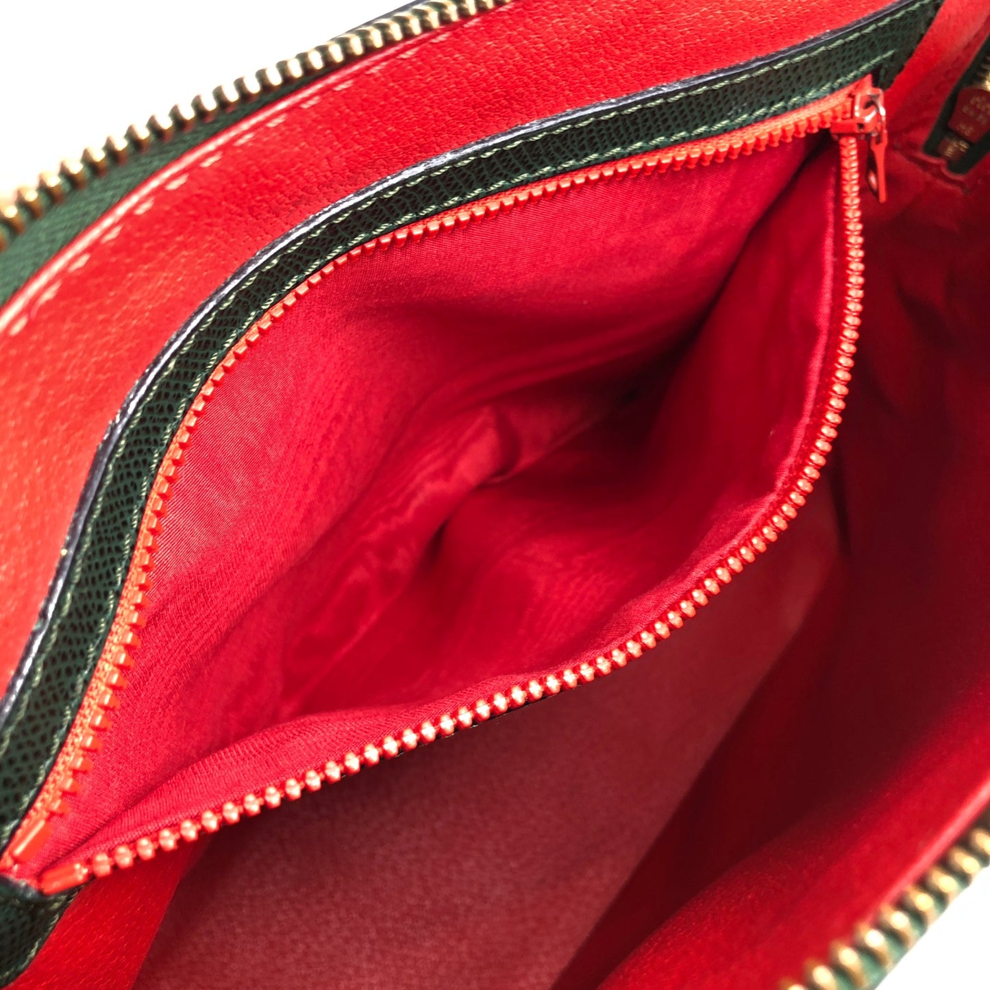 CELINE Two-way Handbag Shoulder bag Green Vintage pfdj32