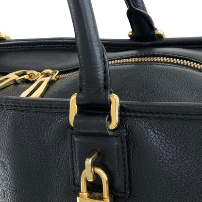 LOEWE Amazona Anagram Small Boston bag Handbag Black Vintage 8itnhz