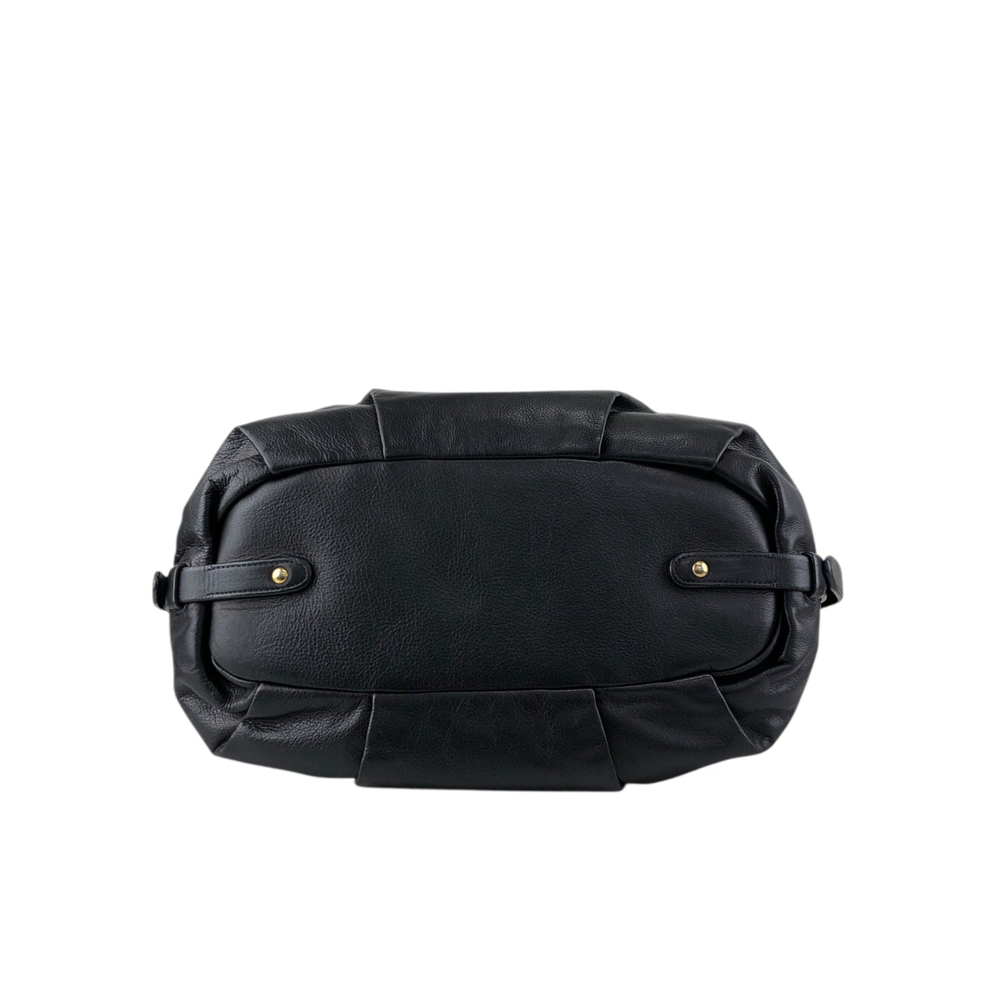 PRADA Logo Handbag Black Vintage jkn44z