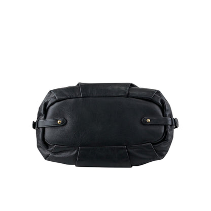 PRADA Logo Handbag Black Vintage jkn44z