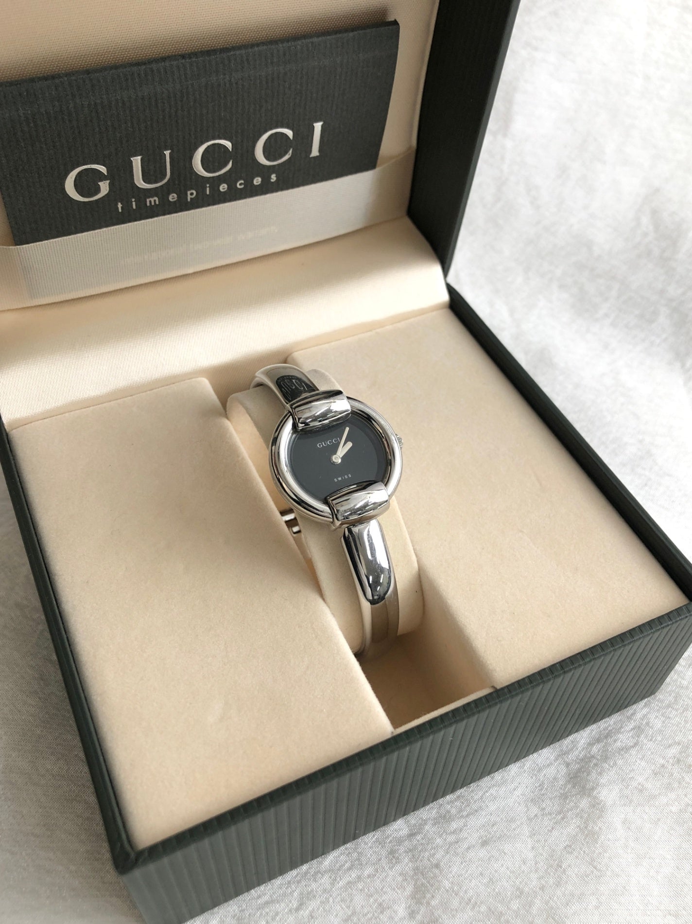 GUCCI Watch Silver 1400L Vintage jgrksp