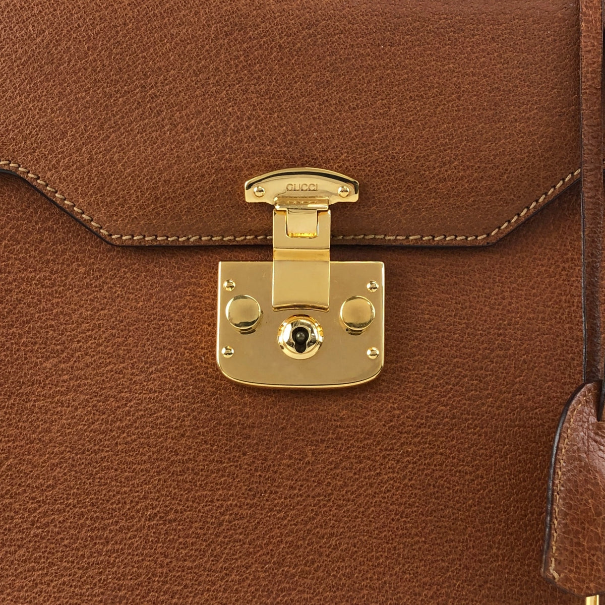 GUCCI Two-way Handbag Shoulder bag Brown Vintage 8xrv5h