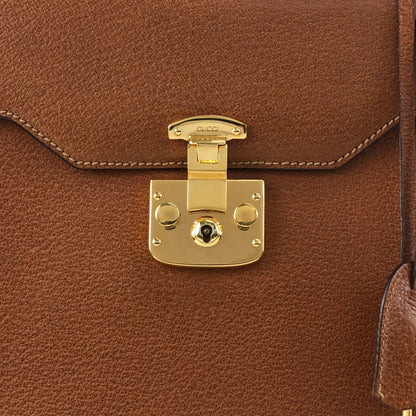 GUCCI Two-way Handbag Shoulder bag Brown Vintage 8xrv5h