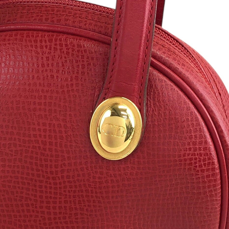 Christian Dior CD Logo Handbag Red Vintage giapnx