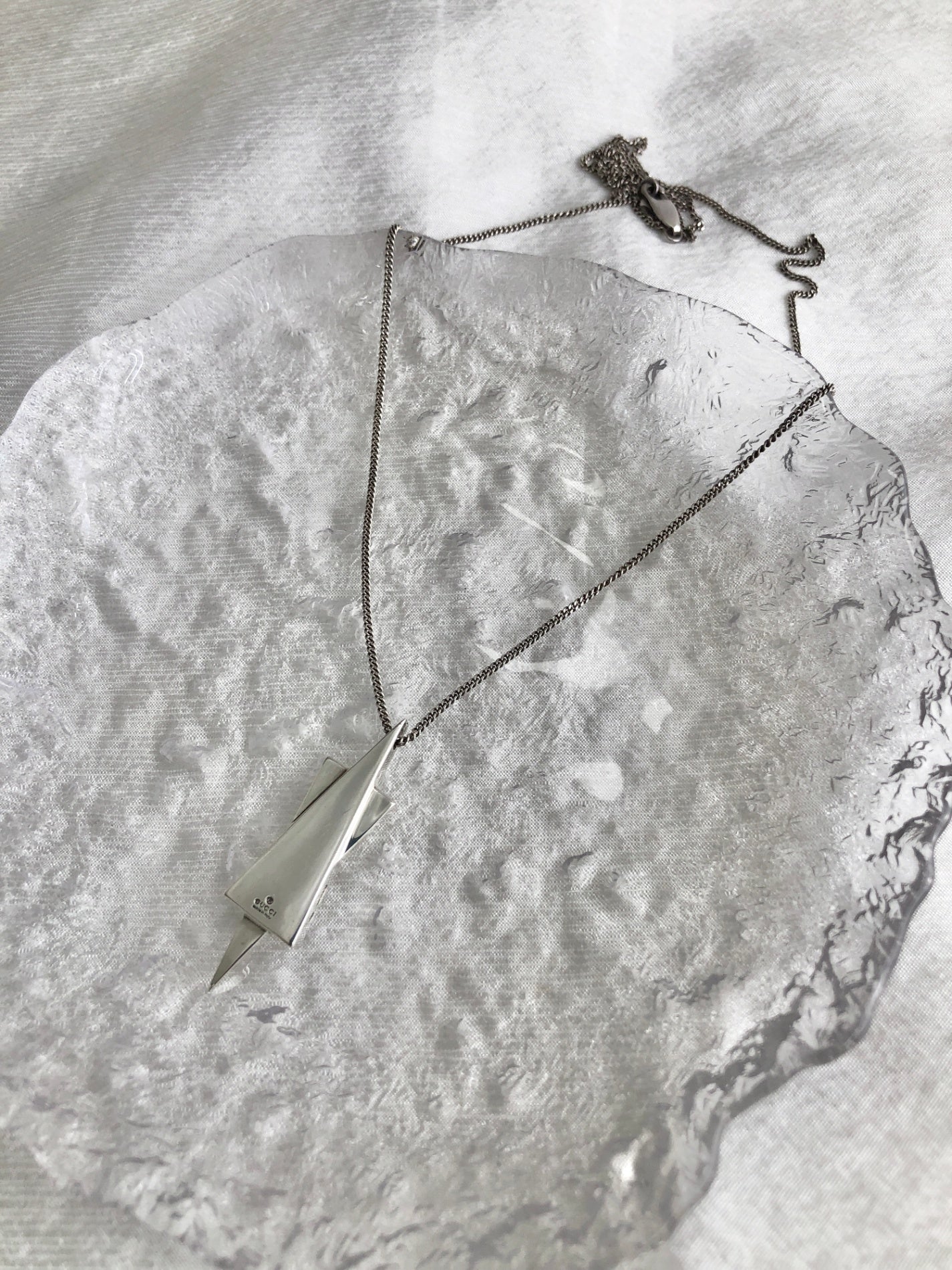 GUCCI Necklace Silver Vintage dw65t6