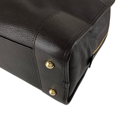 LOEWE Amazona36 Anagram Handbag Boston bag Dark Brown Vintage ihmrwb