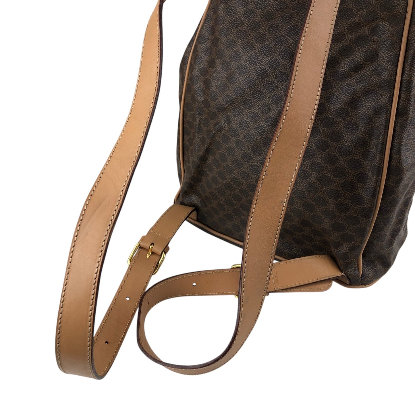 CELINE Macadam Gancini Backpack Brown Vintage sgrzzt
