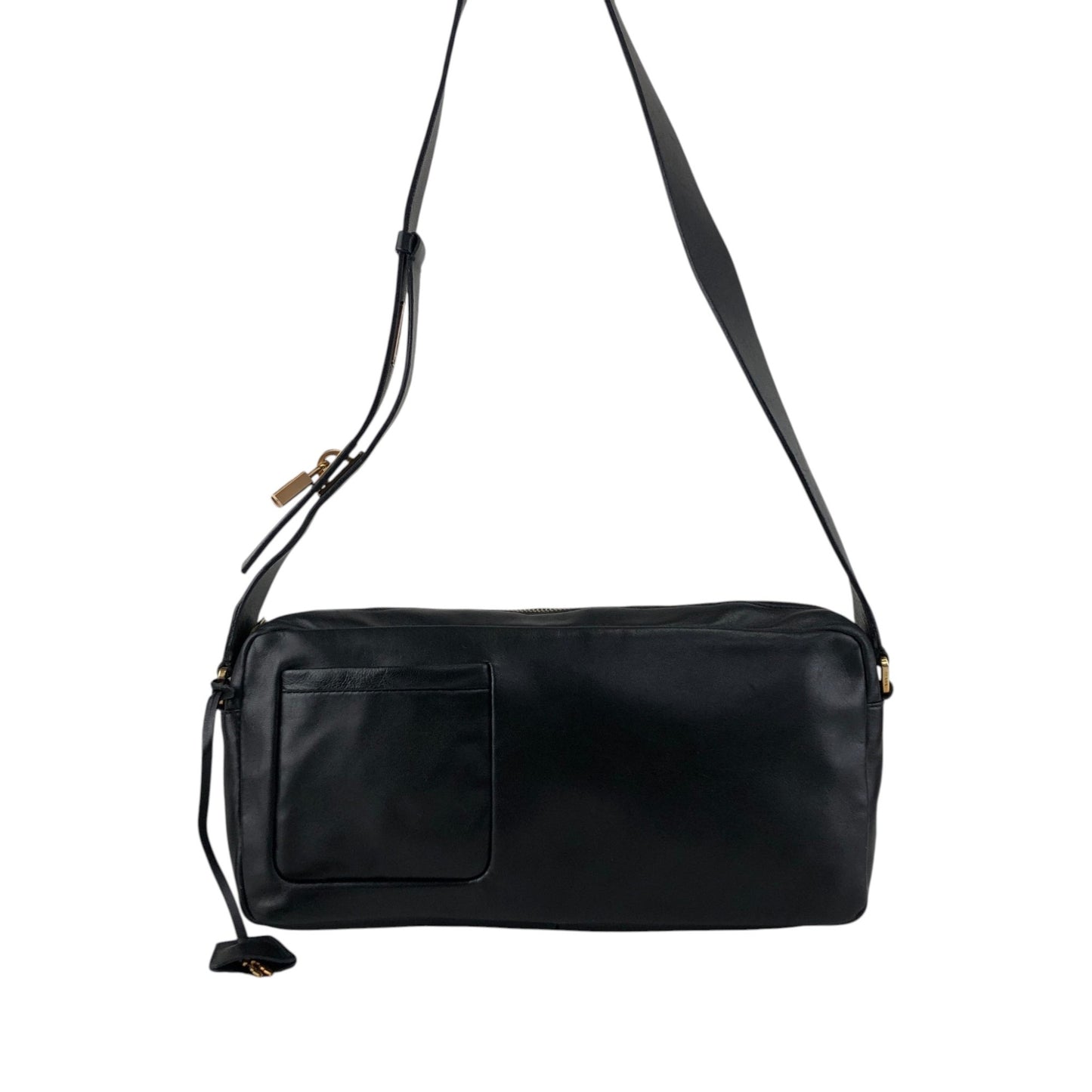 PRADA Padlock Shoulder bag Black Vintage thx6f8