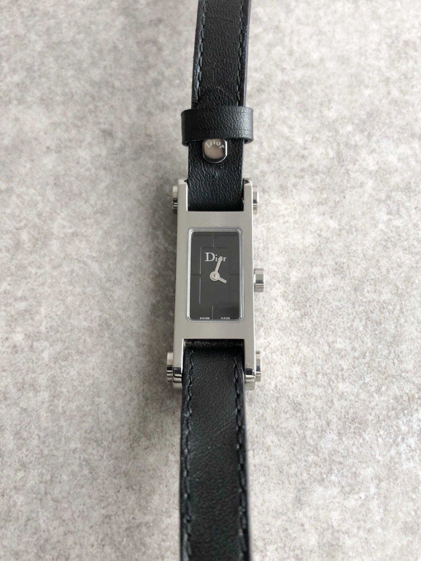 Christian Dior Watch Silver D104-100 Vintage k26sup