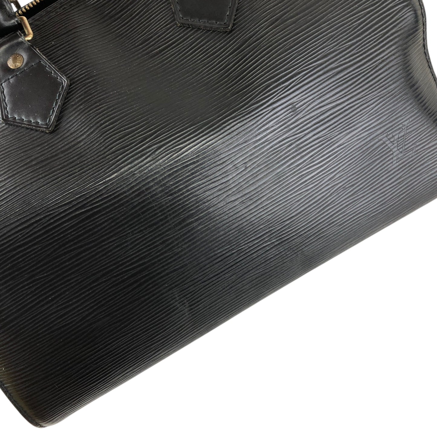 LOUIS VUITTON Epi Small Boston bag Handbag Black Vintage abz8nz