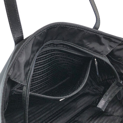 PRADA Tessuto Triangle Logo Totebag Black Vintage 3zhhwr